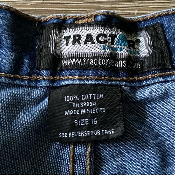 Women's Blue Jean Shorts Tractor Size‎ 16 Medium Wash Denim - Picture 5 of 14